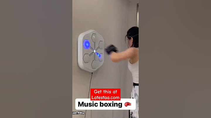 Music boxing machine for home workout.