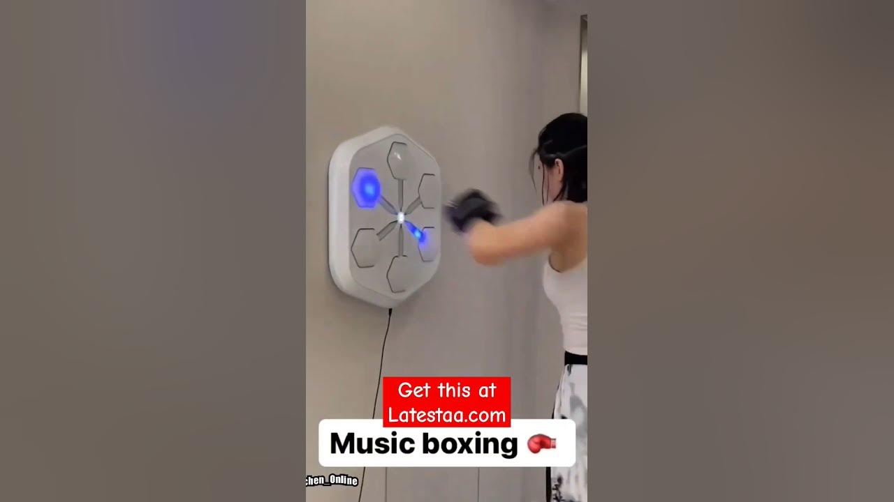 Music boxing machine for home workout.
