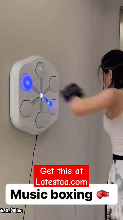 Music boxing machine for home workout.