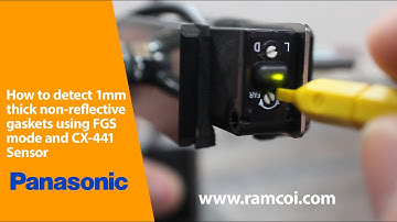 How to adjust the CX-441 Panasonic Sensor in Foreground Suppression Mode