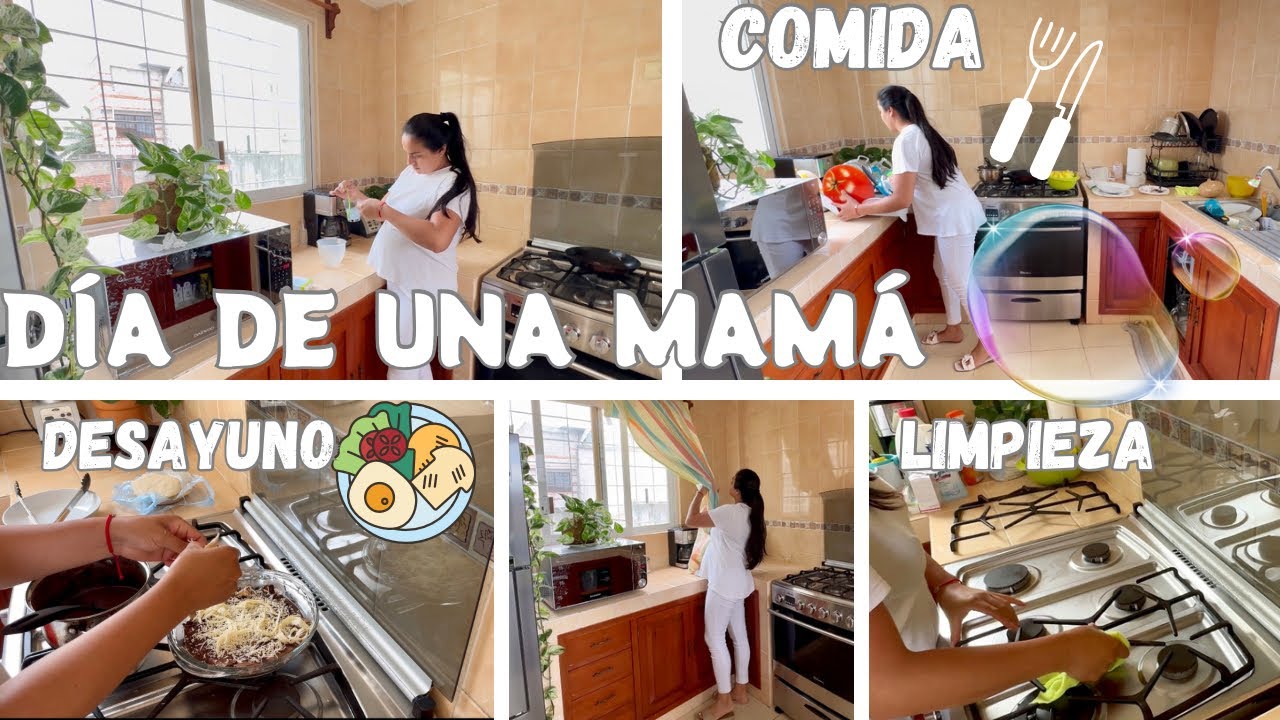 DESAYUNO🍲🥗COMIDA +🫧LIMPIEZA 🧼 |VIDA DE AMA DE CASA Y MAMÁ 🤰🏻