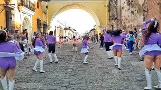 Banda Águilas Blancas | Batonistas Gold GT | Antigua Guatemala 2023 | Noche de Faroles