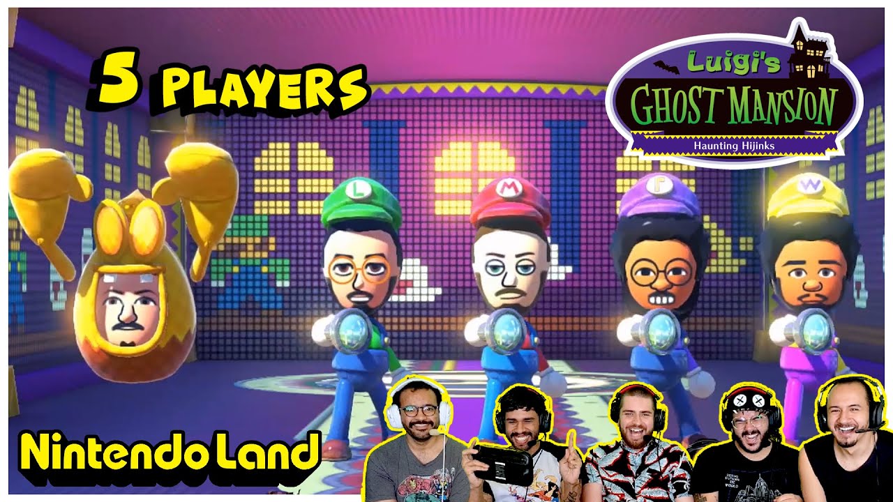 Nintendo Land - Luigi's Ghost Mansion [5 Jogadores] Gameplay - YouTube