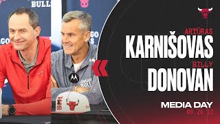 Live: Artūras Karnišovas & Billy Donovan Media Day Press Conference