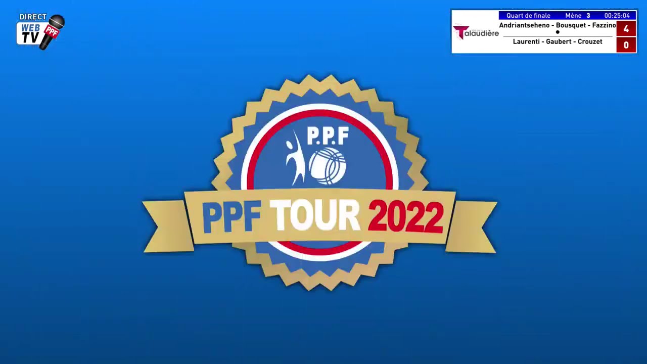 Miniature : Web TV PPF TOUR 2022 - Supranational de LA TALAUDIÈRE - 1/4 de Finale LAURENTI vs FAZZINO