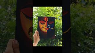 Divinity in colors, devotion in strokes 🎨✨#CanvasArt#durgamaa #acrylic#art#painting #acrylicpainting