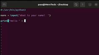 How to excute python script on linux shell