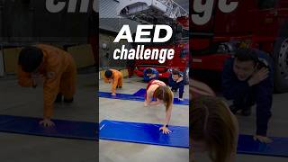 消防士のプランクチャレンジ! AEDプランク #腹筋 #プランク