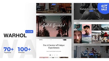 Warhol - Responsive Multipurpose WordPress Theme for Creatives | Themeforest Website Templates and