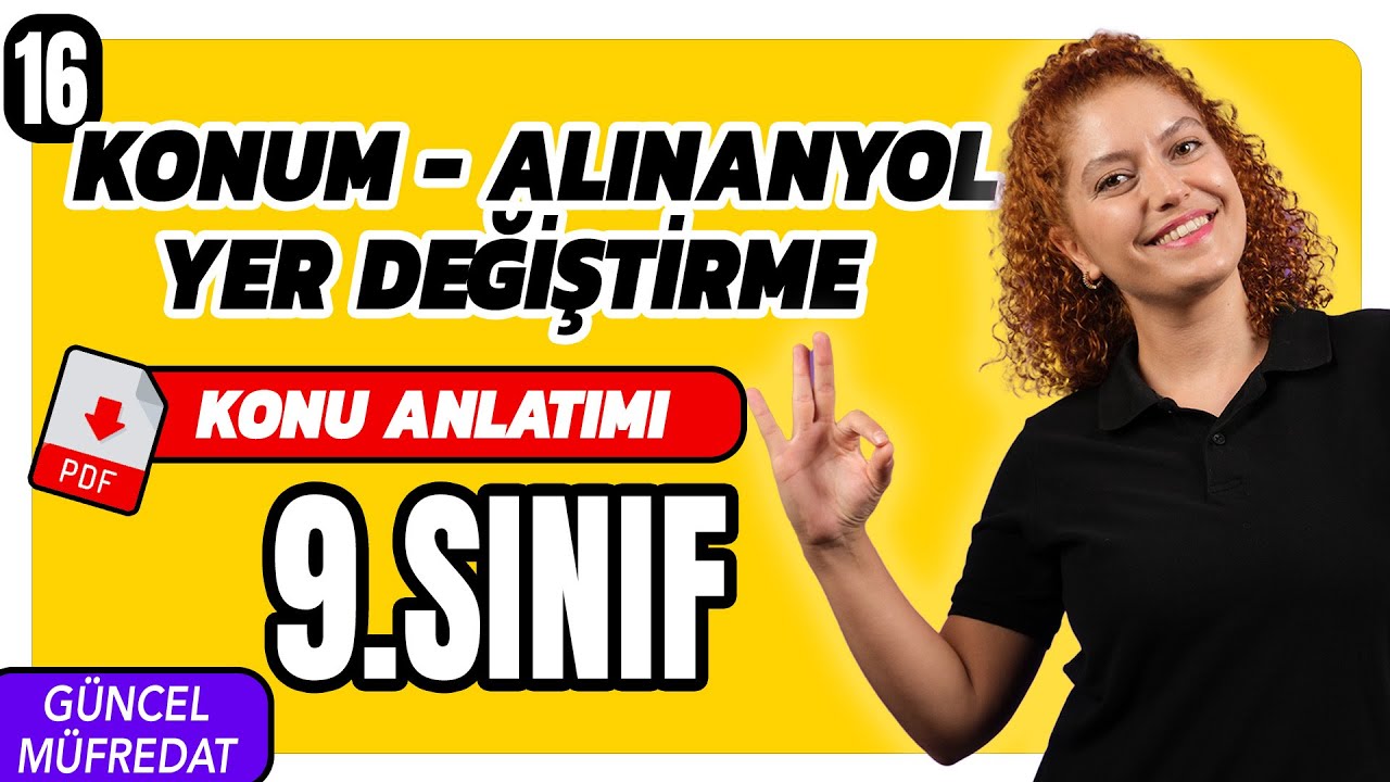 HAREKET- KONUM | ALINAN YOL | YER DEĞİŞTİRME📌 9.SINIF FİZİK 2.ÜNİTE 📌16. Ders ✅ YENİ MÜFREDAT 2025