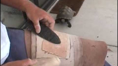 Flintknapping Abo blade, part 5