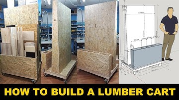 Build A Lumber Storage Cart - Get Your Workshop Organized 3D plan included
