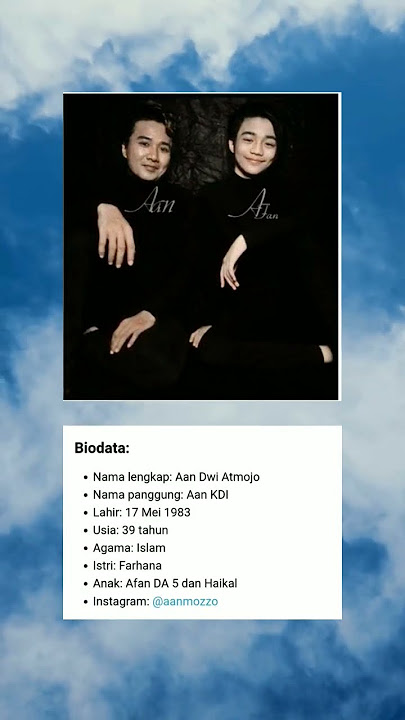 Biodata aan kdi #aan #afan #afanda5 #magic5 #magic5indosiar #sahabatafan #ohcinta