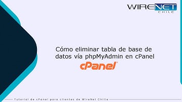 Cómo eliminar tabla de base de datos vía phpMyAdmin en cPanel