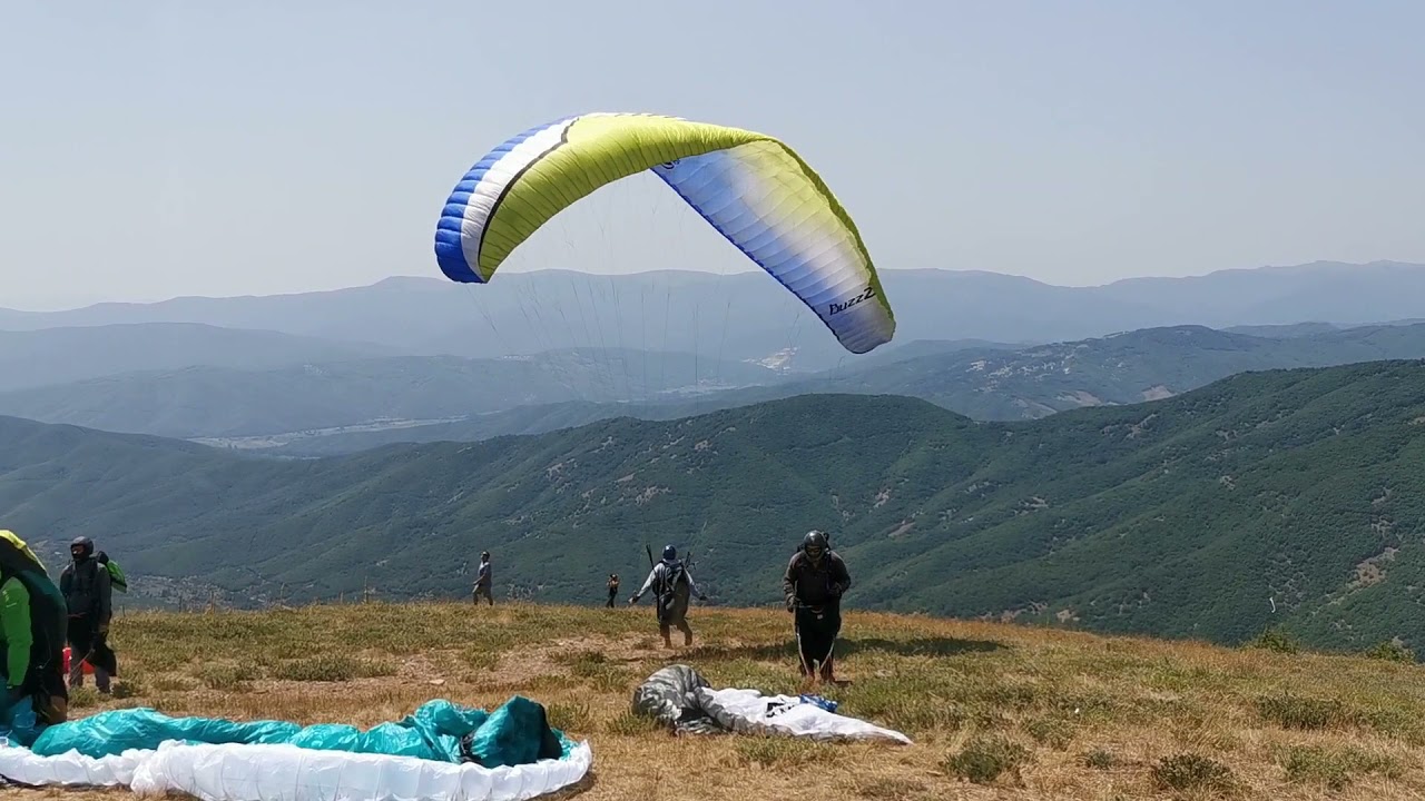 Krushevo, Macedonia Paragliding Takeoff compilation