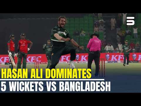 Hasan Ali’s Fiery 5-Wicket Haul! 🔥 | Pakistan vs Bangladesh | 1st T20I 2025 | MR1T
