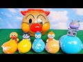アンパンマンのお顔のケースでバスボールを溶かして遊んだよ!どんなマスコットが出てきたかな?