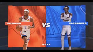 ep2 round 2 playoffs warriors vs Thunder game 1 |NBA2K24