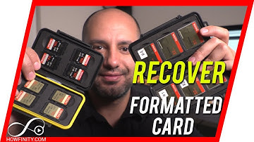 How to Recover DELETED Files From a Formatted SD or CF cards-Recover Video/Audio/Photos/Data