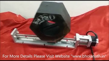 BHOLANATH LIGHT LOAD HIGH SPEED BALL SCREW X SLIDE(BHBS-LLHS-XSLIDE-300mm)-LOAD TEST-ENGLISH VERSION