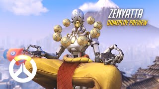 Zenyatta Gameplay Preview | Overwatch | 1080p HD, 60 FPS