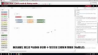 Node-Red : Catch node & Status Node
