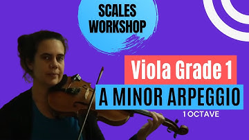 Scales Workshop - Viola Grade 1 - A Minor Arpeggio - 1 Octave