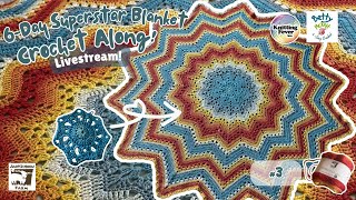 6-Day Superstar Blanket Crochet Along - Livestream #3