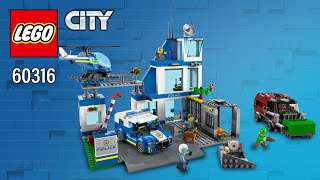 LEGO® City Police Station (60316)[668 pcs] Step-by-Step Building Instructions | Top Brick Builder