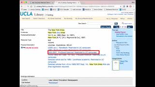 Researching: Finding Primary Sources through Newspaper Archives