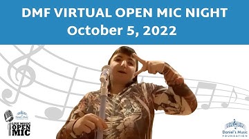 DMF Virtual Open Mic Night on October 5, 2022