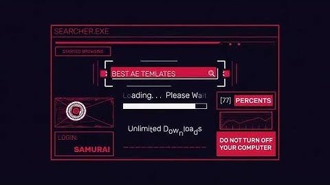 Digital Loading Search Logo After Effects Templates