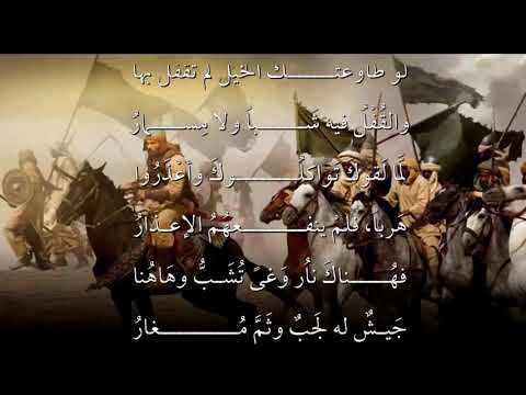 مقطع من قصيدة لا أنت أنت ولا الديار ديار أداء عروضي رائع ليسر الهم امي