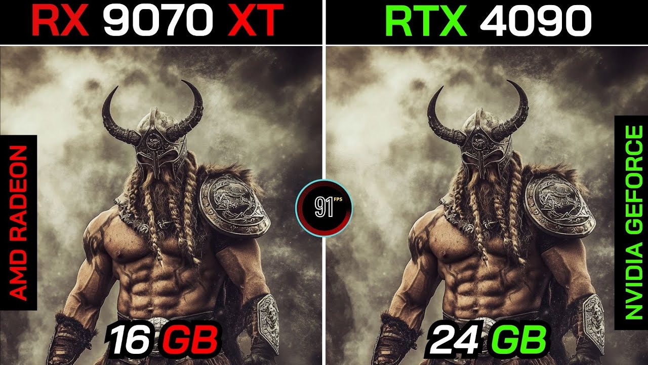 RX 9070 XT VS RTX 4090 + Ryzen™ 7 9800X3D : TEST IN 20 GAMES - YouTube
