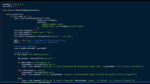 URLium 1.2.0 Python RCON Server Example