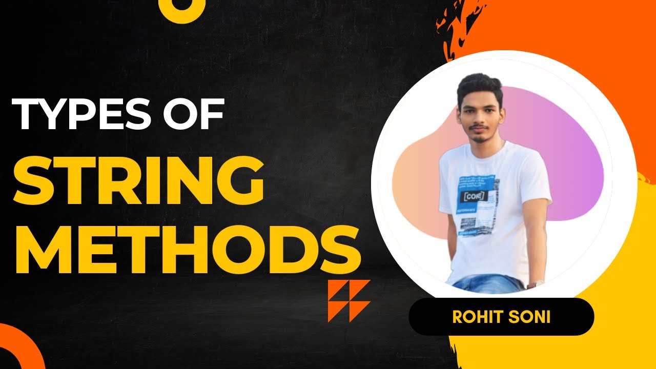 String Methods | Types of String methods - YouTube