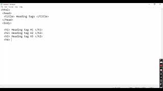 HTML Heading Tags H1 to H6 Explained with Example | HTML Tutorial for Beginners