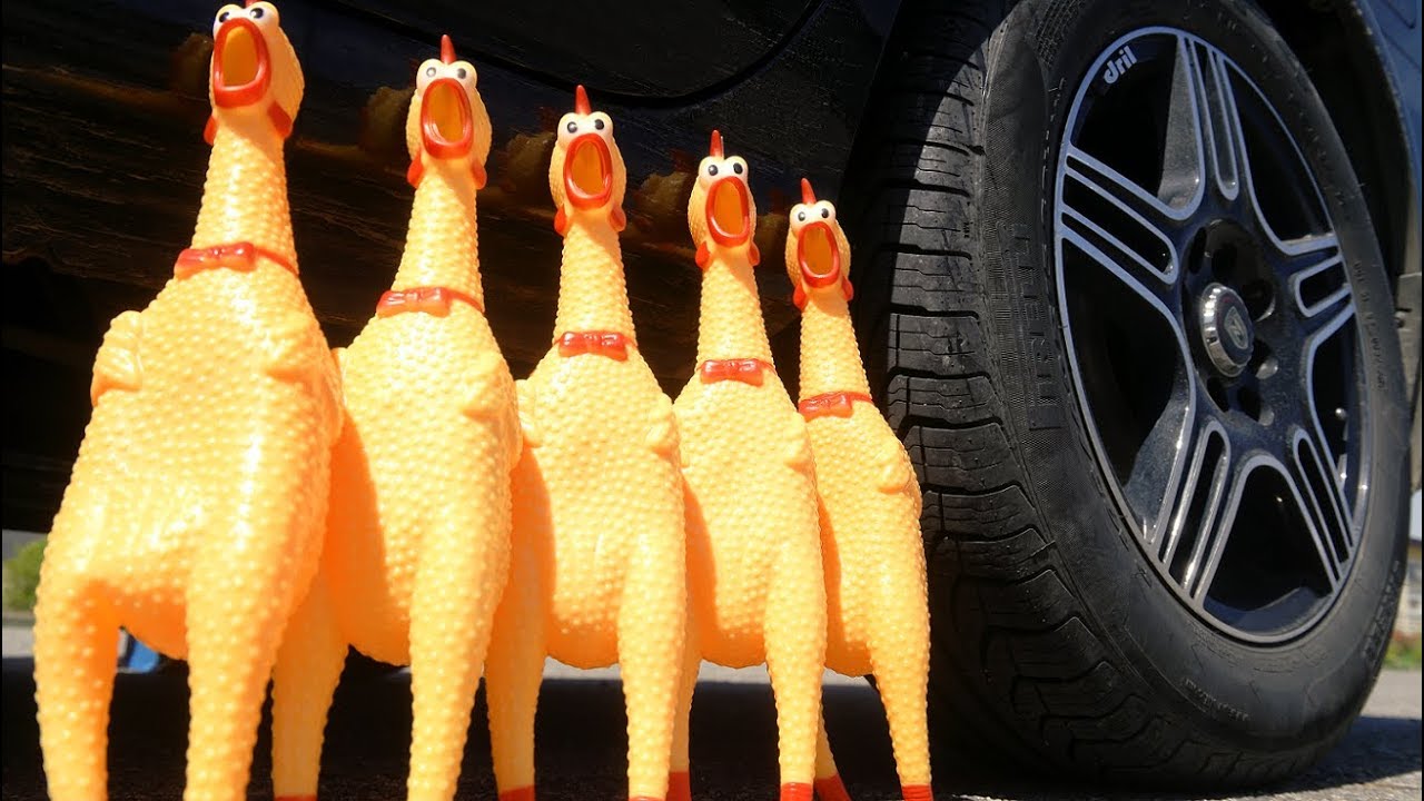 CAR VS CHICKEN TOYS YouTube