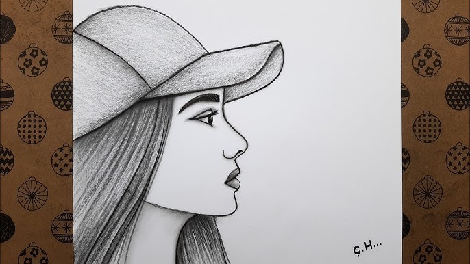 8 easy girl drawing ideas ( part -1 ), Pencil sketch Tutorials