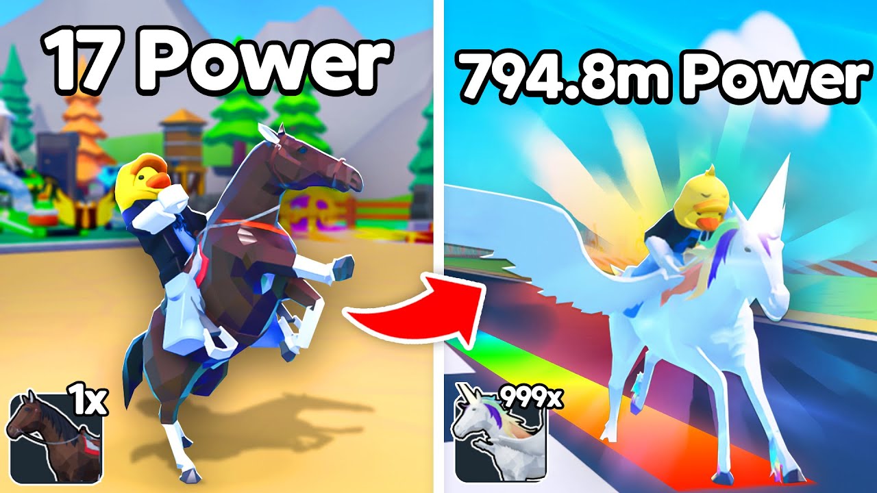 I Upgraded MAX SPEED HORSE and Became PRO in Horse Race Clicker!