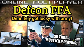 Defcon FFA - Air Force General - Pro Rules | C&C Generals Zero Hour | No Commentary