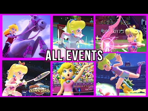 Mario Sonic At The Olympic Games Tokyo 2020 All Events Peach Gameplay