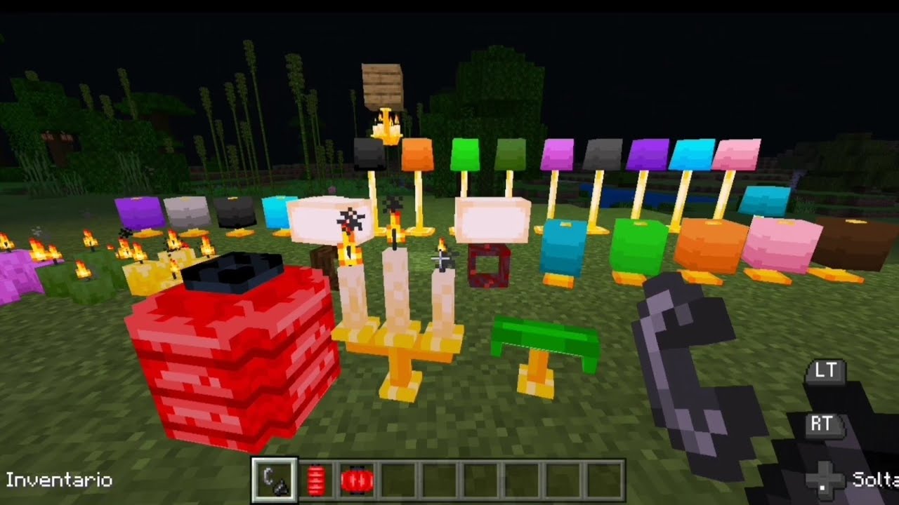 👉Lamparas Y Luces de Colores🔺 Para Minecraft Pe!! [Just Lights Addon