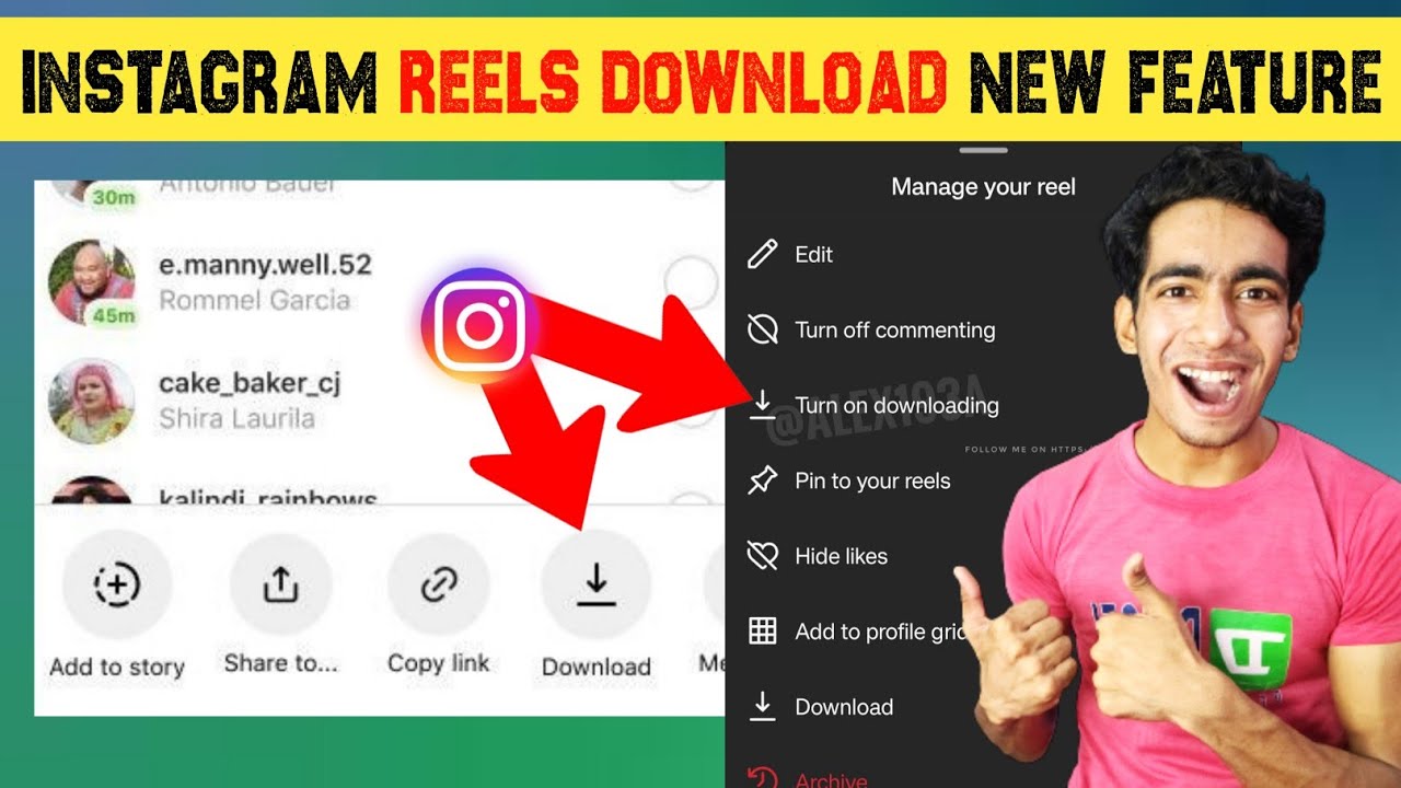 Instagram Reels Download New Feature | Instagram Reels Direct Download ...