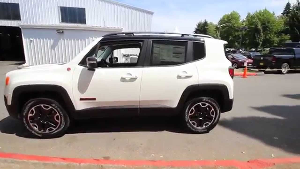 2015 Jeep Renegade Trailhawk Alpine White FPB16455 Redmond