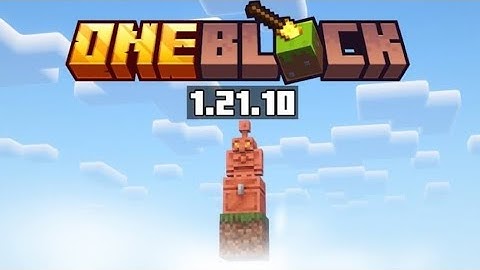 BEST ONE BLOCK MAP FOR MCPE 1.21.94+🔥|| ONE BLOCK MAP OFFICAL VERSION || 