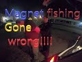 magnet fishing gone wrong, gun involved, cops called.