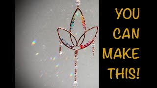 DIY Craft Kit For Beginners - Wire Wrapping a Lotus Suncatcher