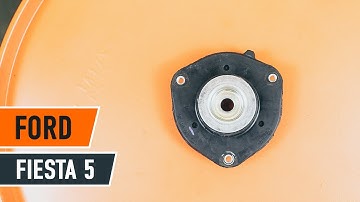 Hoe een bovenste veerpootbevestiging vervangen op een FORD FIESTA 5 HANDLEIDING | AUTODOC