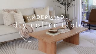 beginner diy coffee table | desert inspired + budget-friendly